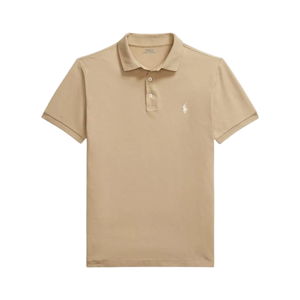 RL Custom Slim Fit Stretch Mesh Polo Shirt