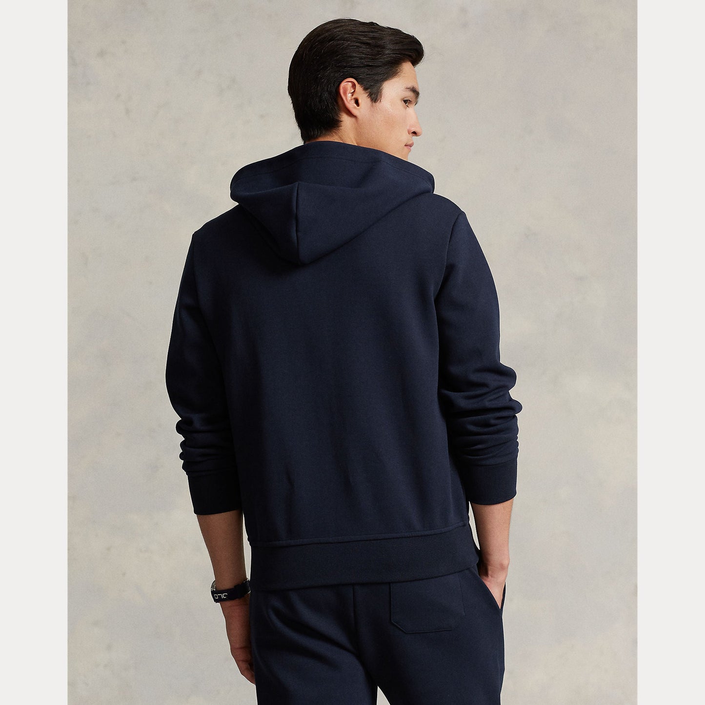 RL Double-Knit Full Zip Hoodie - Navy