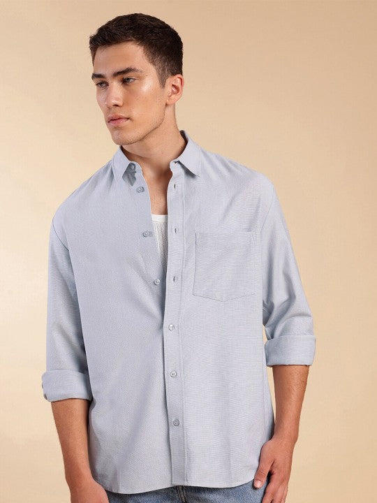 Old Money Classic Shirt Blue