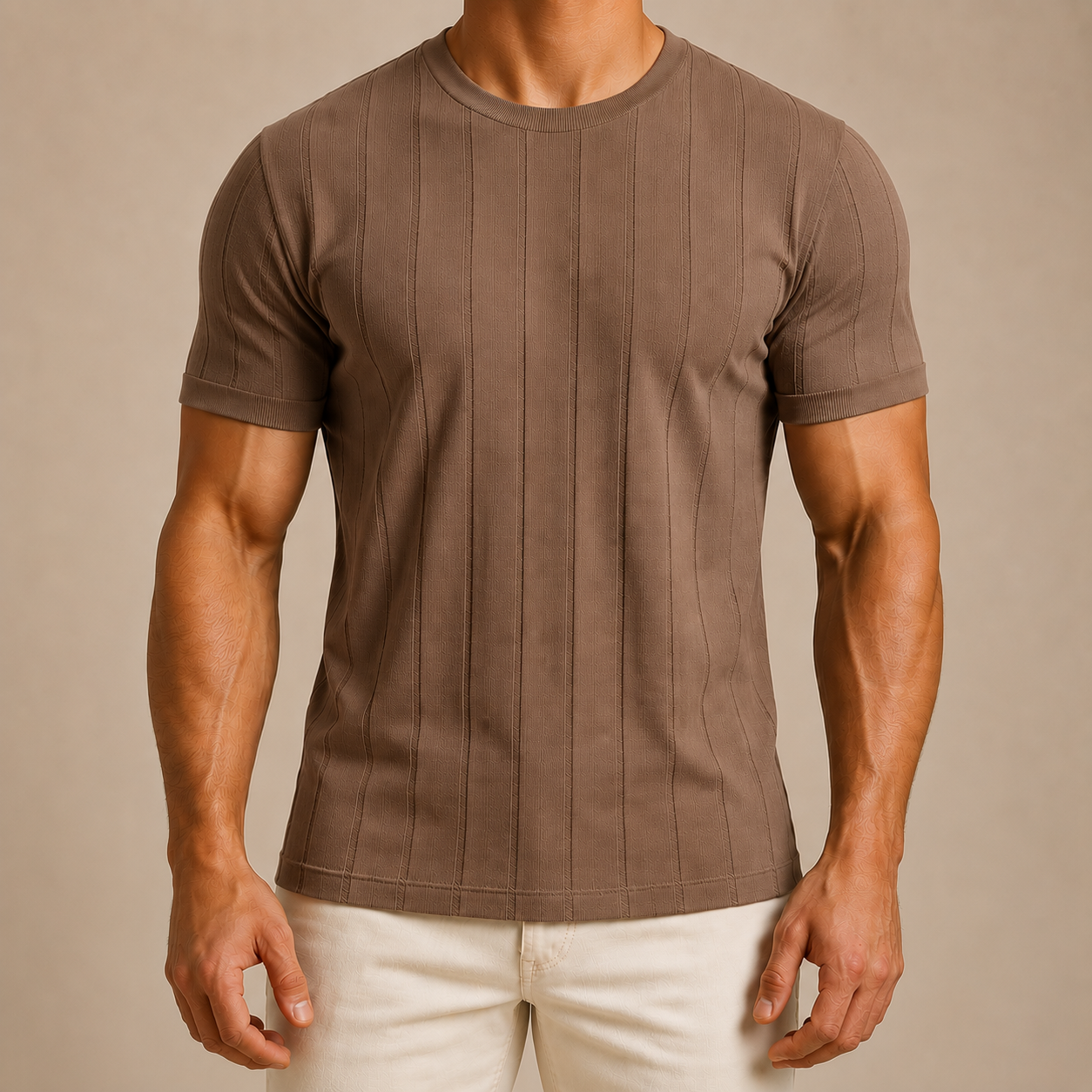 Men's Rib Knit Summer Tee