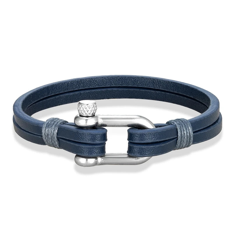 Nautical Leather Bracelet