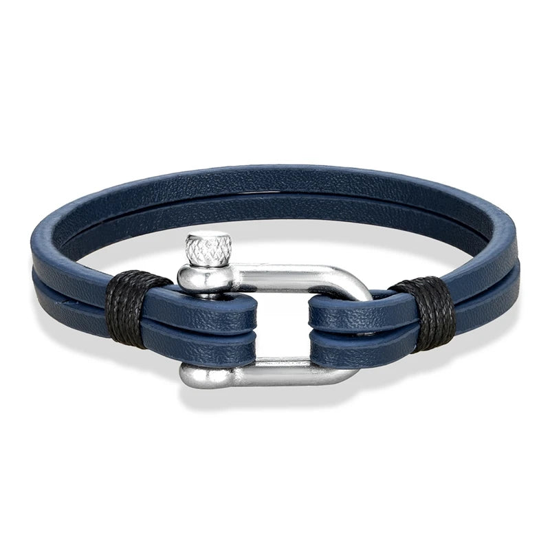 Nautical Leather Bracelet
