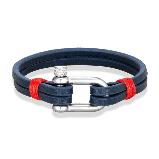 Nautical Leather Bracelet