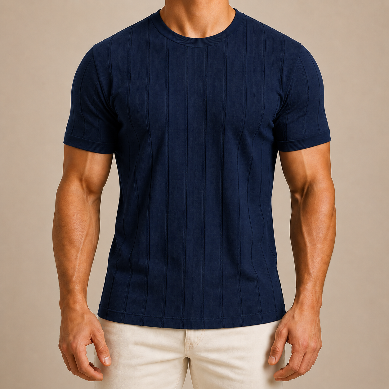 Men's Rib Knit Summer Tee