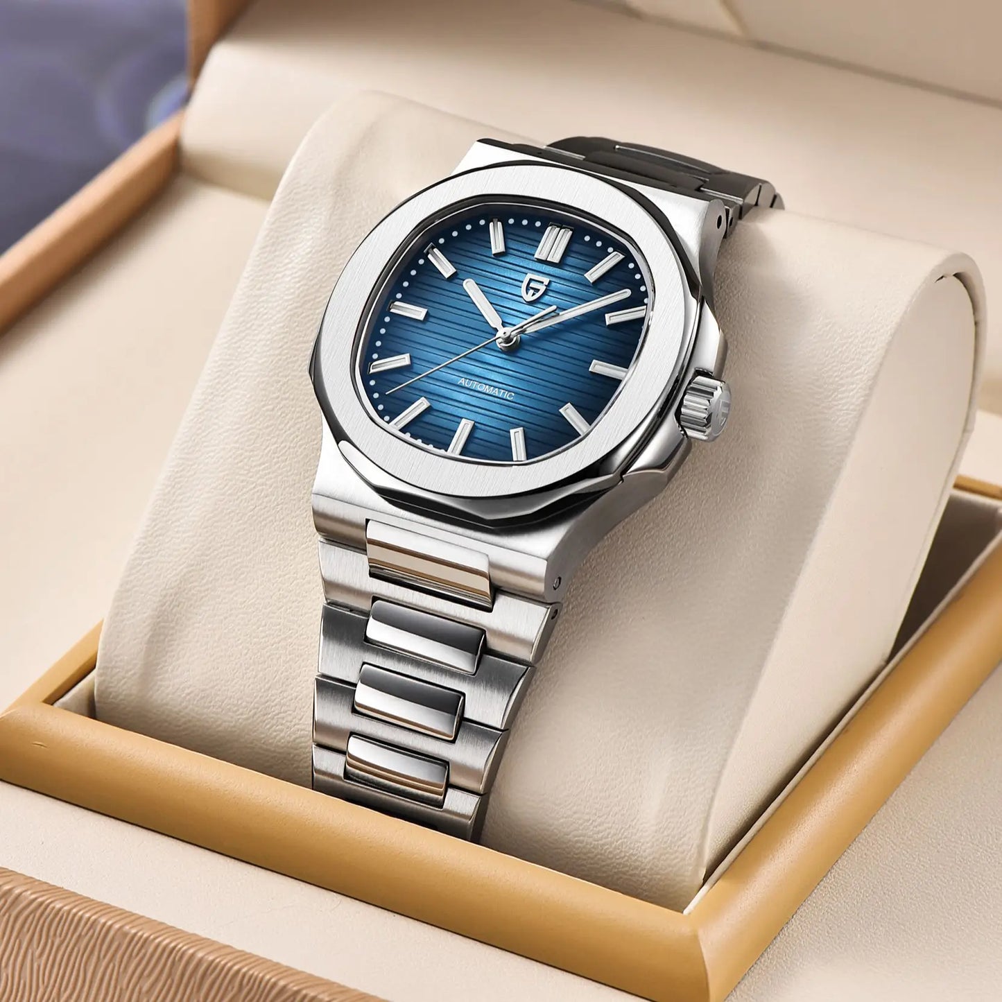 PD-1728 – 40mm Luxury Automatic Tonneau Watch