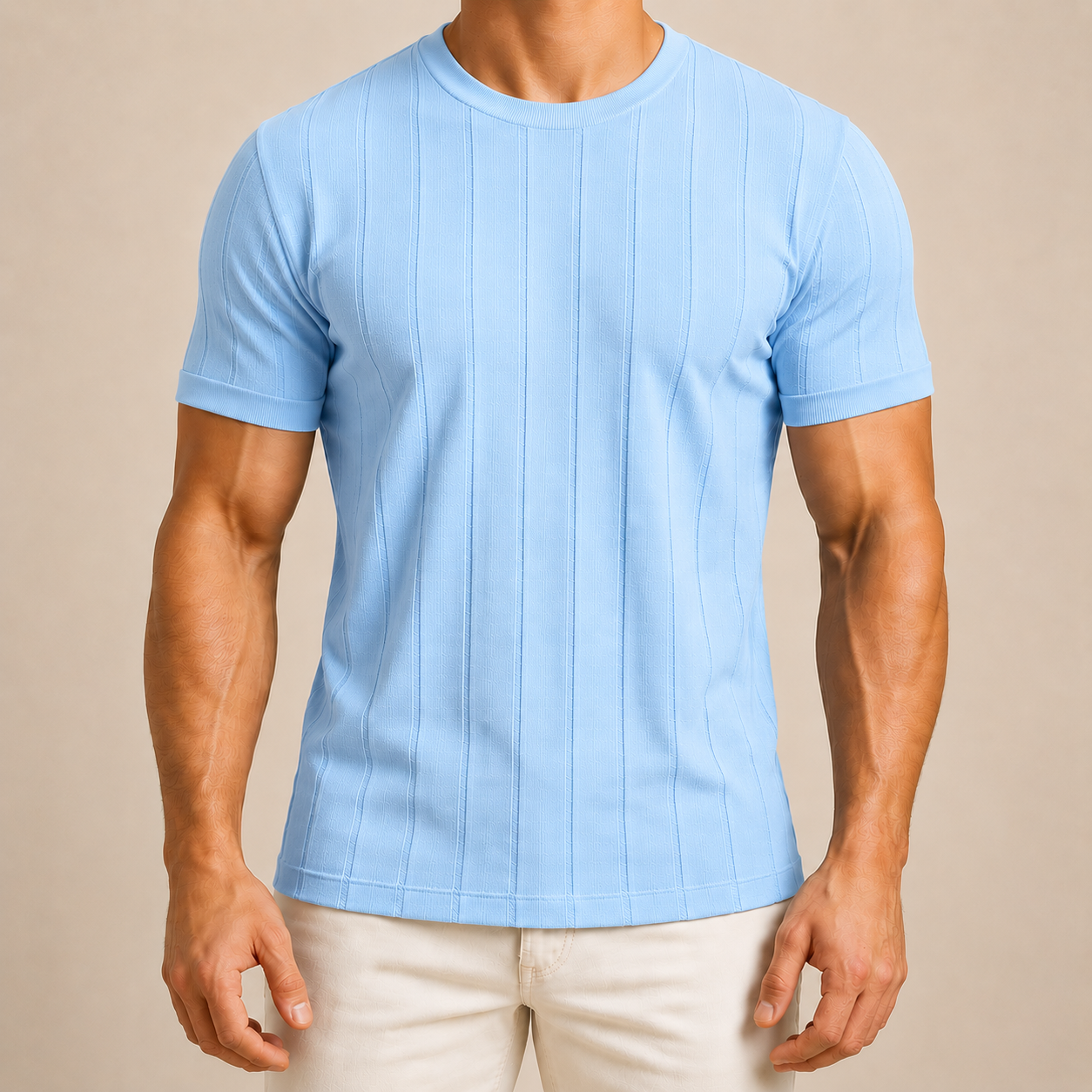 Men's Rib Knit Summer Tee