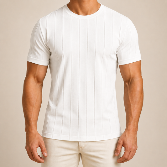 Men's Rib Knit Summer Tee