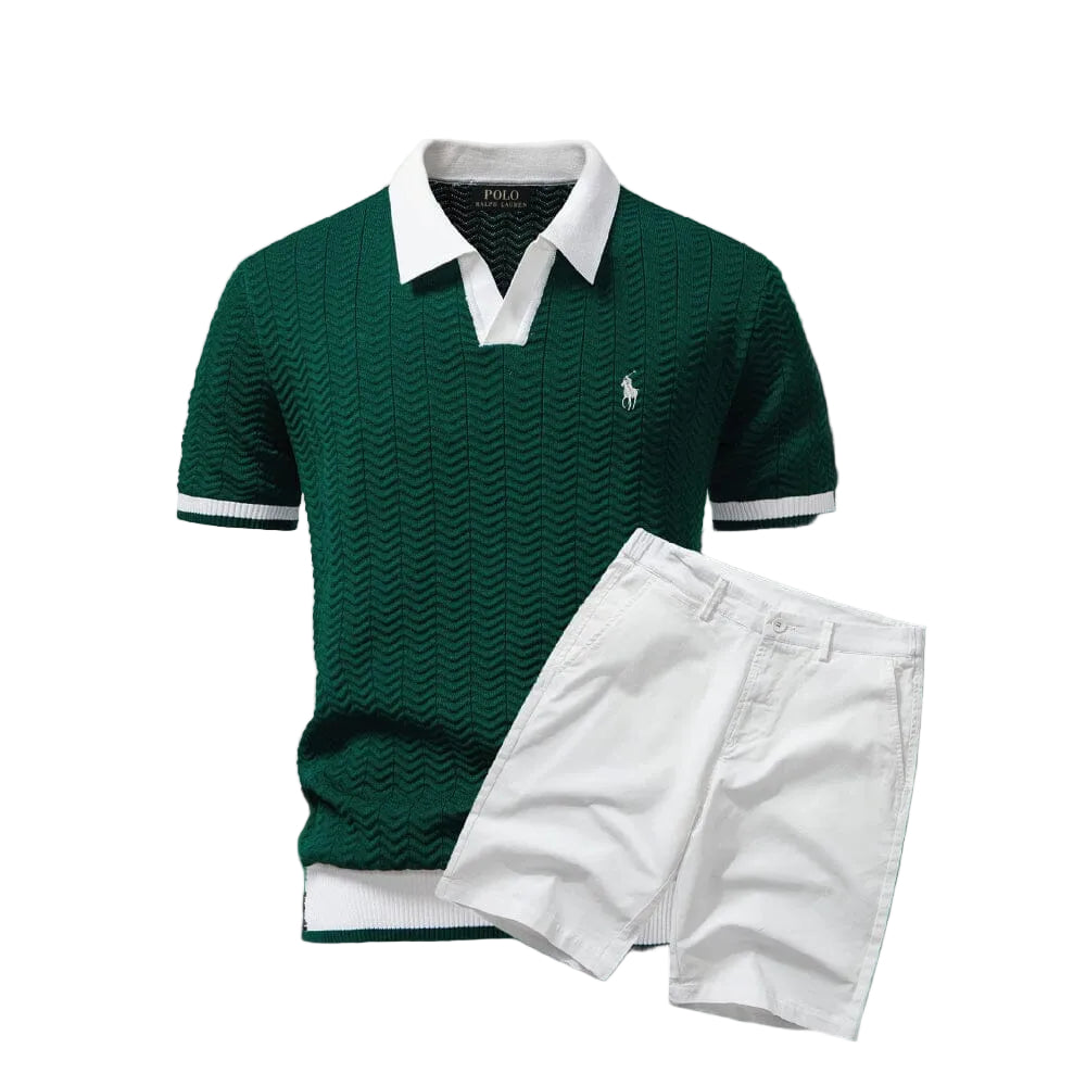 RL Old Money Polo Shirt + Shorts Set