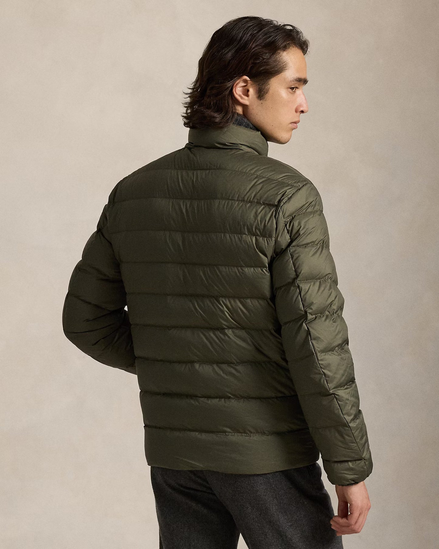 R L Colden Packable Down Bomber Jet - Green